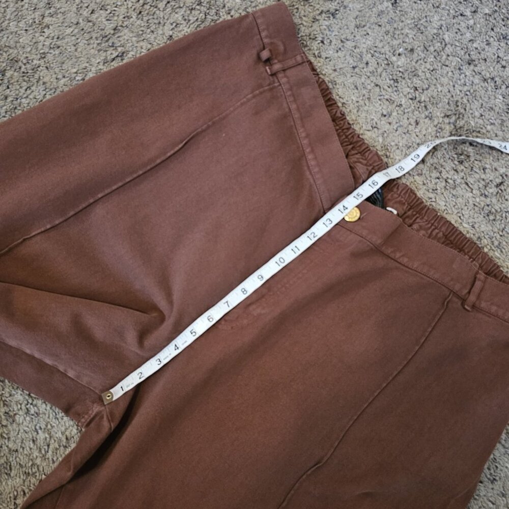 Big Bud Press Western Pants Burnt Terracotta Wide Leg Cotton Pintuck 5XL Petite - Picture 9 of 12